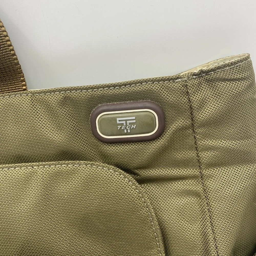 TUMI T-Tech Army Green Nylon Multi Pockets Laptop Bag